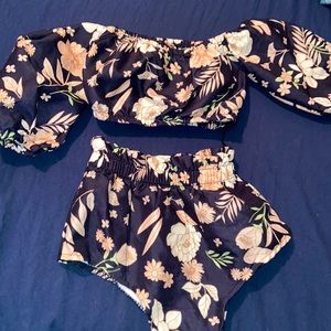 Two piece romper